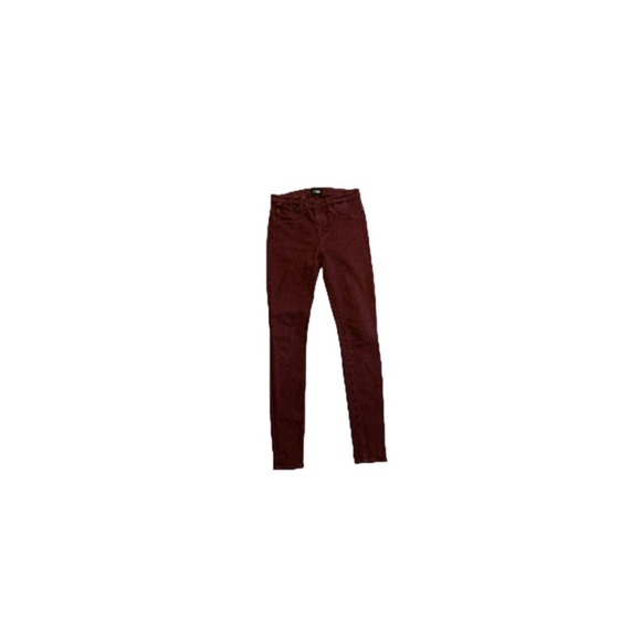 Hudson “Nico” Maroon Skinny Jeans - Women’s Size 26 - Picture 1 of 6
